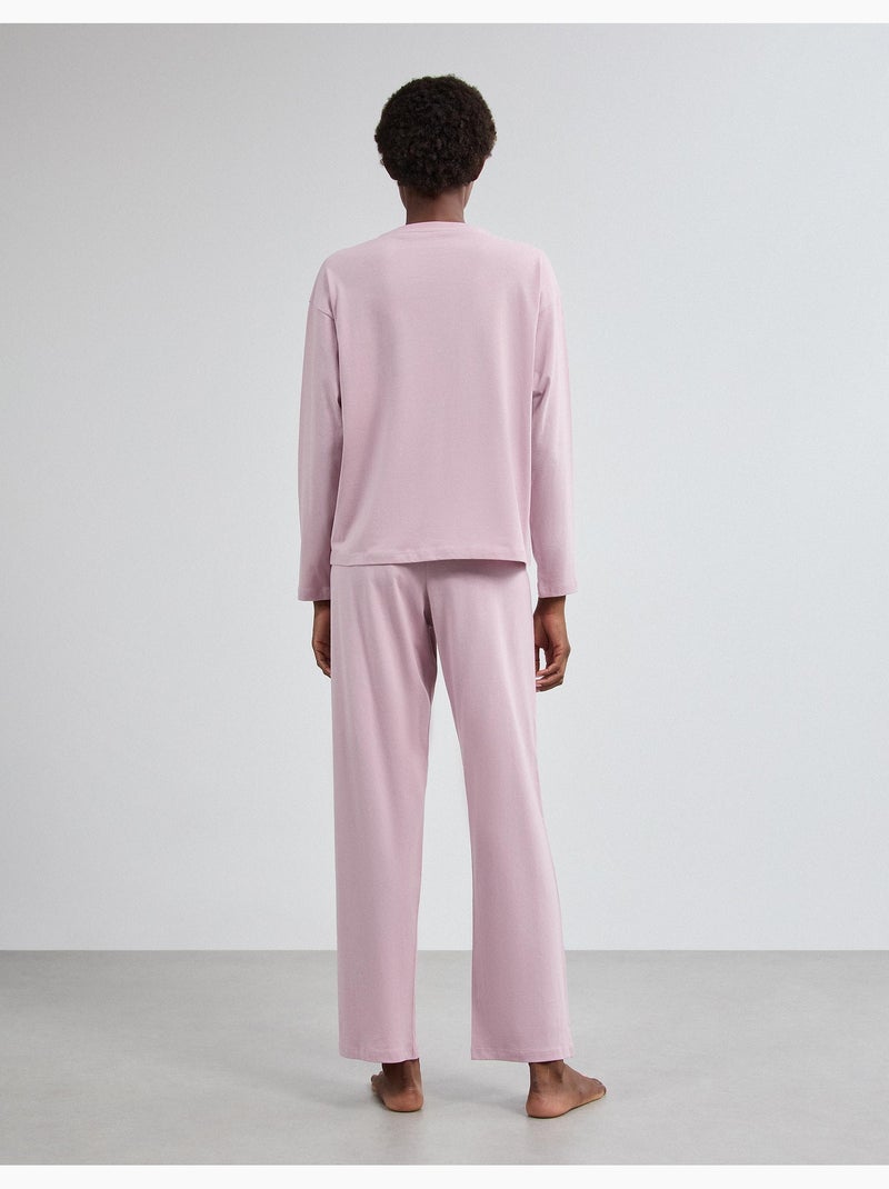 Pijama de camiseta estampada, mo fashion Rosa - Kiabi
