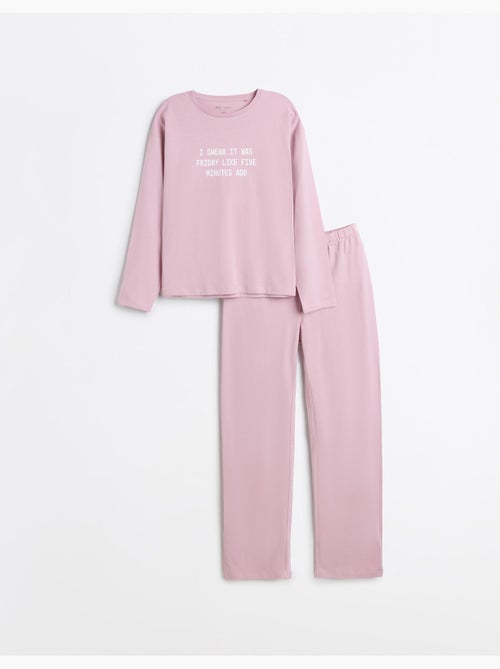 Pijama de camiseta estampada, mo fashion - Kiabi