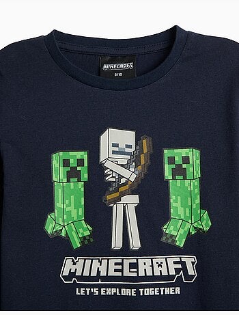 Pijama de camiseta 'minecraft', mo fashion
