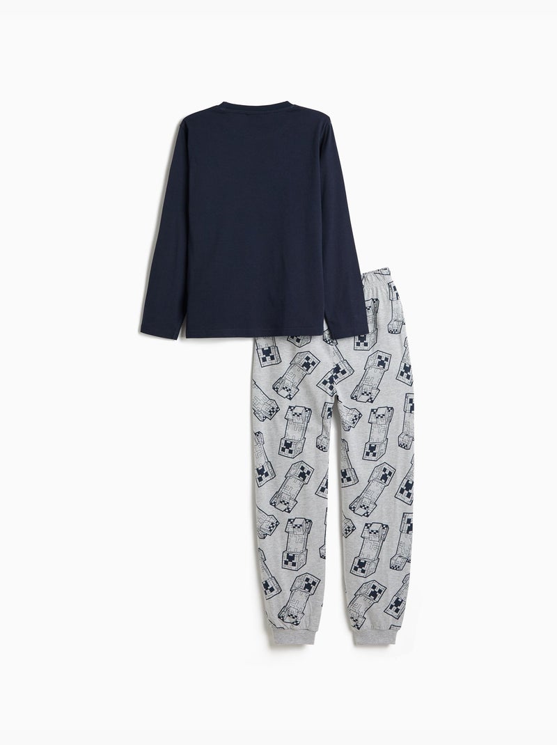 Pijama de camiseta 'minecraft', mo fashion Azul - Kiabi