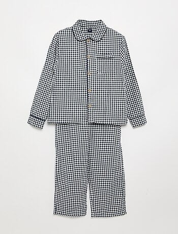 Pijama de cuadros de franela