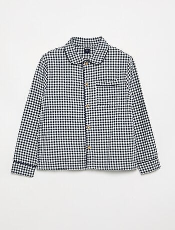 Pijama de cuadros de franela