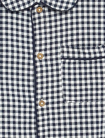 Pijama de cuadros de franela