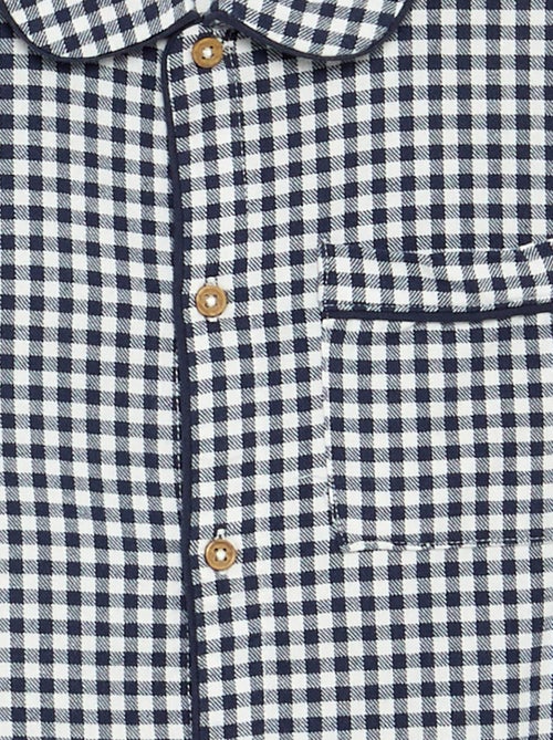 Pijama de cuadros de franela - Kiabi