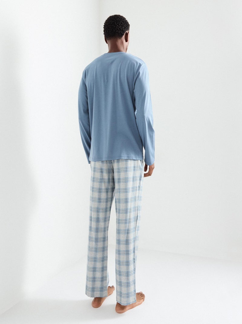 Pijama de cuadros, MO Fashion Azul - Kiabi