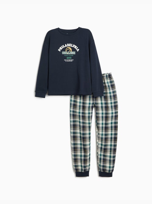 Pijama de cuadros, mo fashion - Kiabi Pijama de cuadros, mo fashion - Kiabi