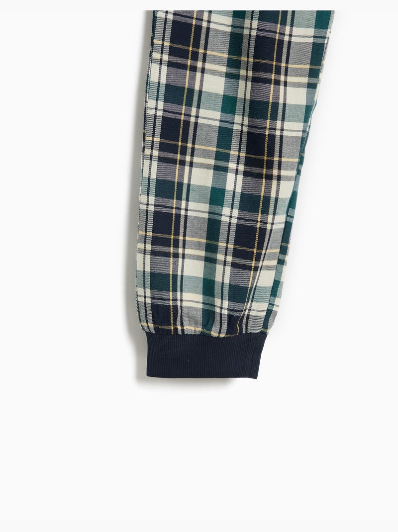 Pijama de cuadros, mo fashion Azul - Kiabi