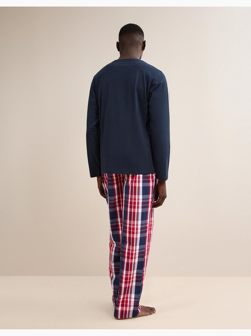 Pijama de cuadros, mo fashion Azul - Kiabi