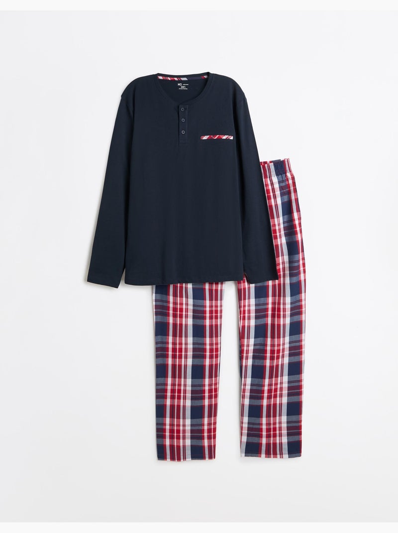 Pijama de cuadros, mo fashion Azul - Kiabi