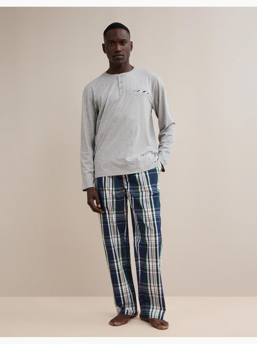 Pijama de cuadros, mo fashion - Kiabi