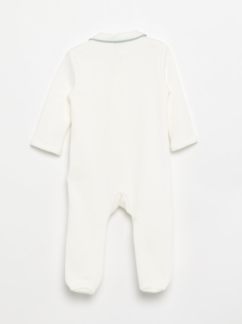 Pijama de dormir con cuello Blanco - Kiabi