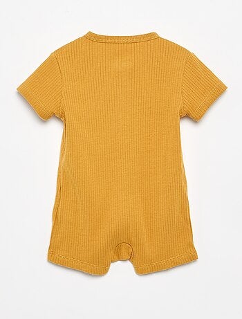 Pijama corto de punto acanalado para dormir