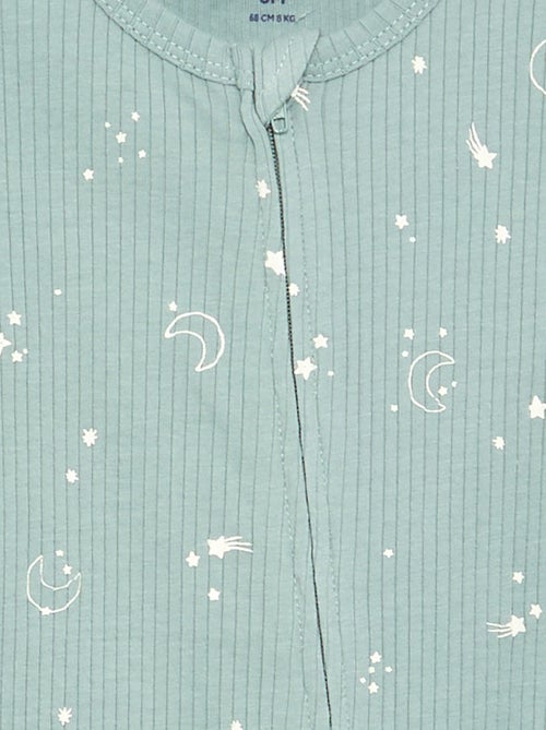 Pijama de dormir corto de punto acanalado - Kiabi Pijama de dormir corto de punto acanalado - Kiabi
