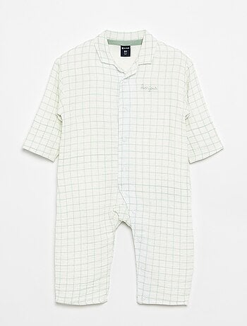 Pijama de dormir de cuadros
