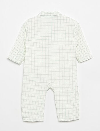 Pijama de dormir de cuadros