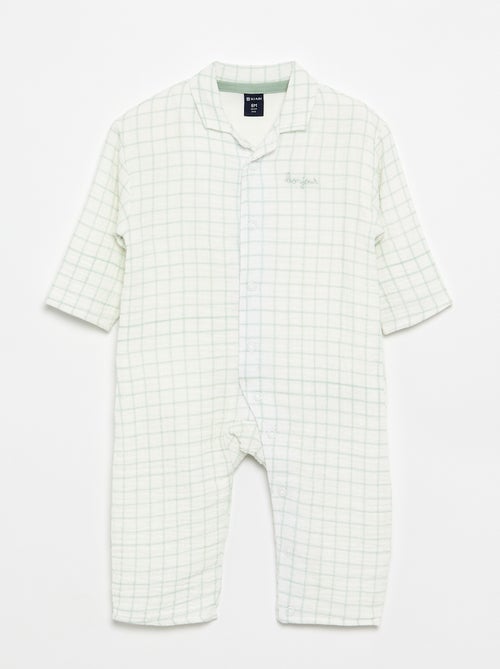 Pijama de dormir de cuadros - Kiabi Pijama de dormir de cuadros - Kiabi