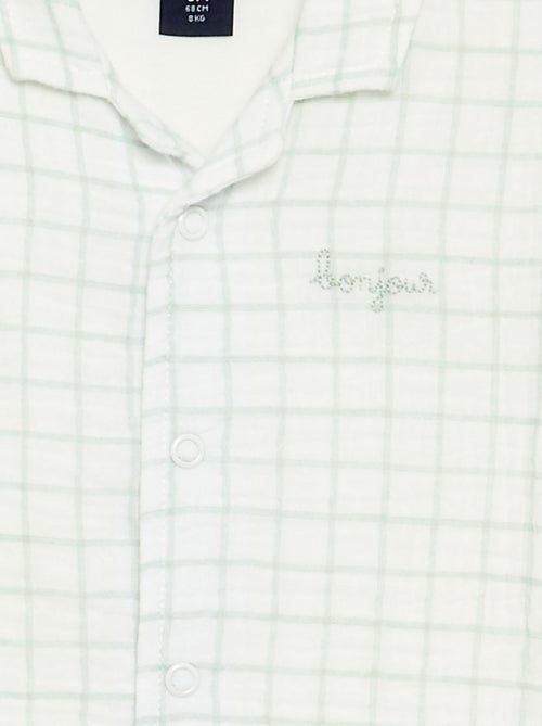 Pijama de dormir de cuadros - Kiabi Pijama de dormir de cuadros - Kiabi