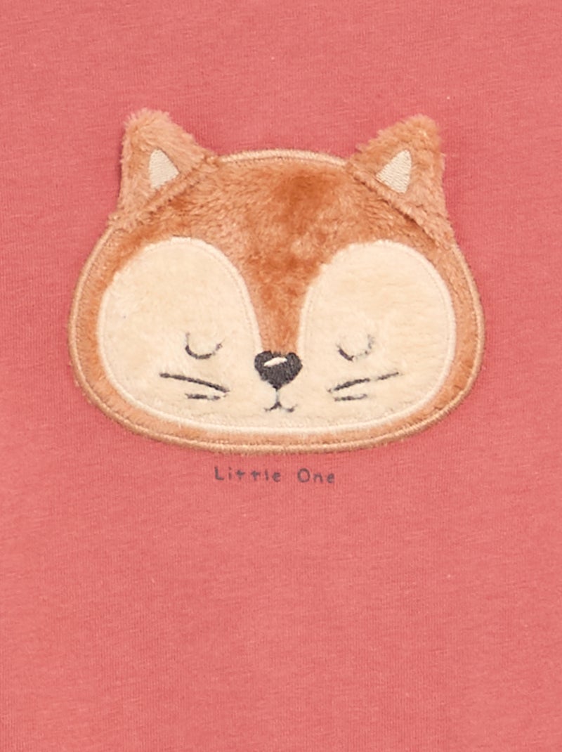 Pijama de dormir de jersey de algodón Rosa - Kiabi