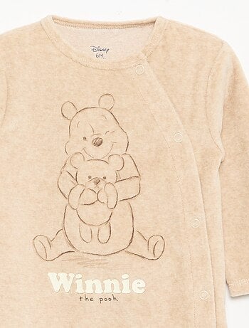 Pijama de dormir 'Disney' de manga larga de terciopelo