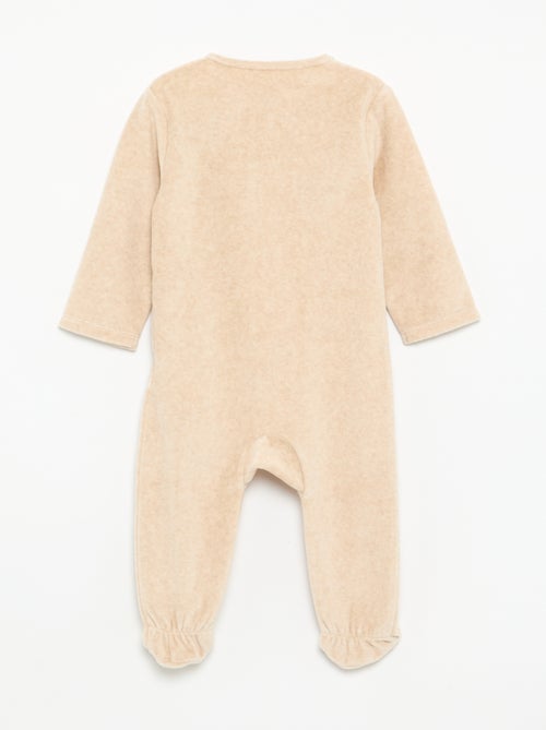 Pijama de dormir 'Disney' de manga larga de terciopelo - Kiabi Pijama de dormir 'Disney' de manga larga de terciopelo - Kiabi