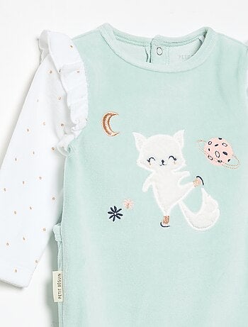 Pijama de dormir 'Petit Béguin' con volantes en los hombros