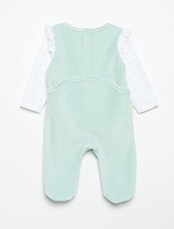 Pijama de dormir 'Petit Béguin' con volantes en los hombros