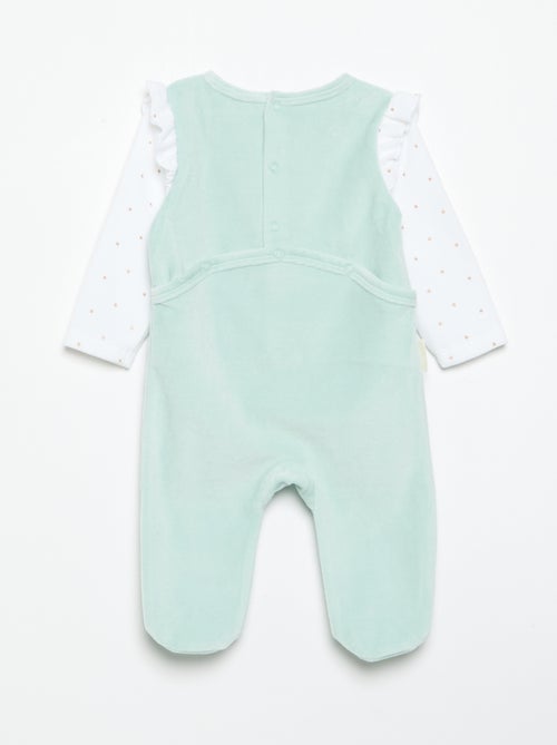 Pijama de dormir 'Petit Béguin' con volantes en los hombros - Kiabi