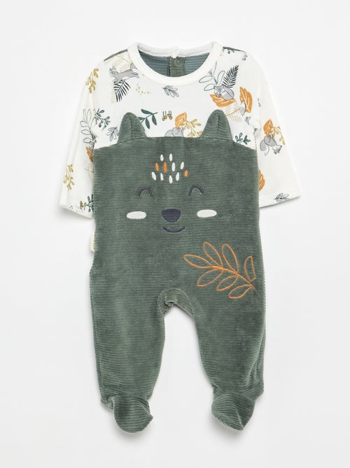 Pijama de dormir 'Petit Béguin' de dos tejidos - Kiabi Pijama de dormir 'Petit Béguin' de dos tejidos - Kiabi