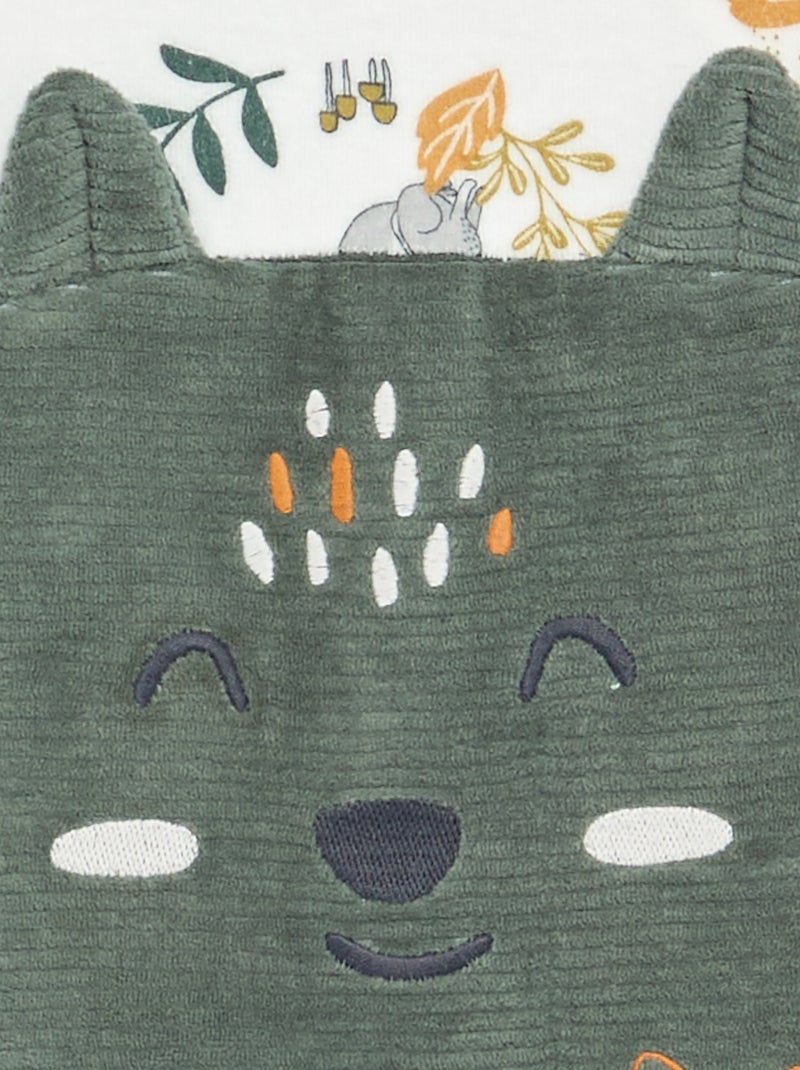 Pijama de dormir 'Petit Béguin' de dos tejidos Verde - Kiabi