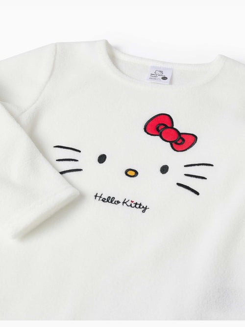 Pijama de felpa con bordado de hello kitty - Kiabi Pijama de felpa con bordado de hello kitty - Kiabi