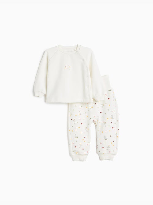 Pijama de felpa perchada, mo fashion - Kiabi Pijama de felpa perchada, mo fashion - Kiabi