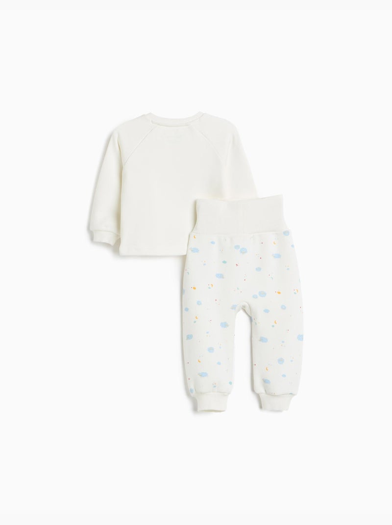 Pijama de felpa perchada, mo fashion Beige - Kiabi