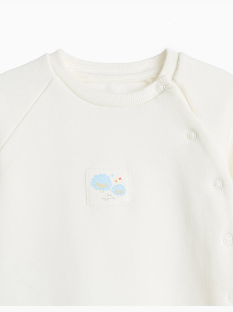 Pijama de felpa perchada, mo fashion Beige - Kiabi