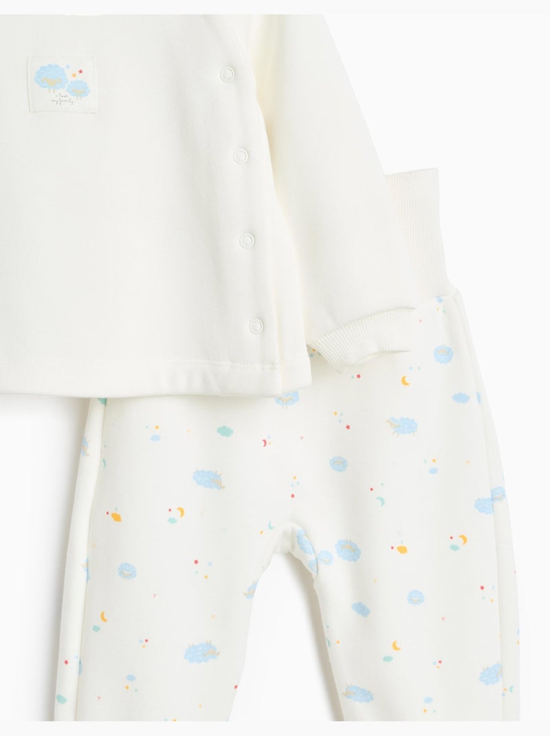 Pijama de felpa perchada, mo fashion Beige - Kiabi