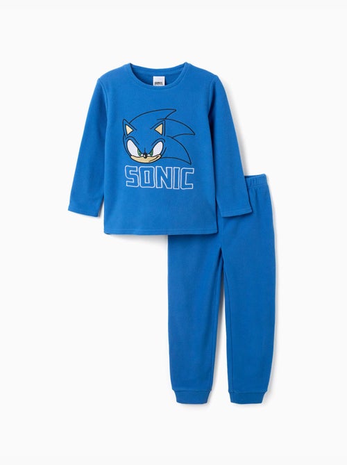 Pijama de felpa polar con bordado de sonic - Kiabi Pijama de felpa polar con bordado de sonic - Kiabi
