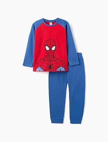 Pijama de felpa polar con bordado de spider-man
