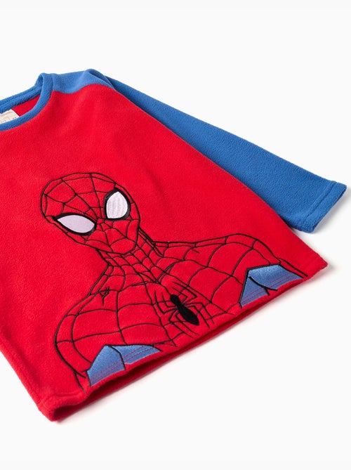Pijama de felpa polar con bordado de spider-man - Kiabi Pijama de felpa polar con bordado de spider-man - Kiabi