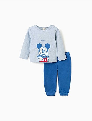 Pijama de felpa polar con bordado mickey