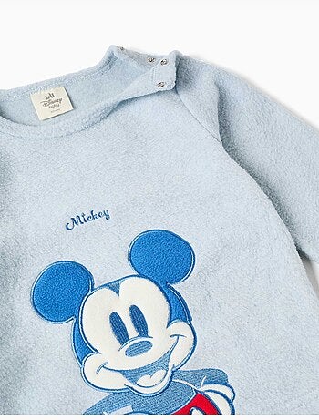 Pijama de felpa polar con bordado mickey