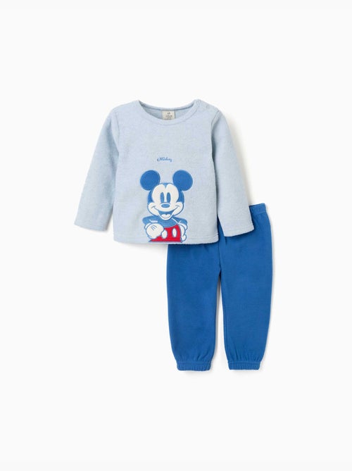 Pijama de felpa polar con bordado mickey - Kiabi