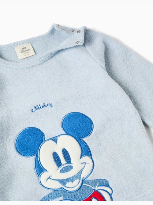 Pijama de felpa polar con bordado mickey - Kiabi