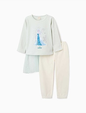 Pijama de felpa polar con elsa y capa