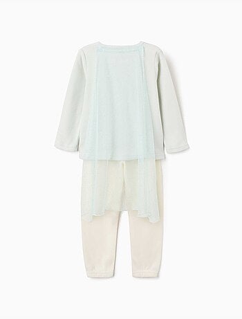 Pijama de felpa polar con elsa y capa