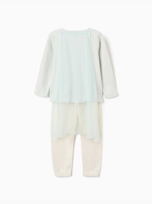 Pijama de felpa polar con elsa y capa - Kiabi Pijama de felpa polar con elsa y capa - Kiabi