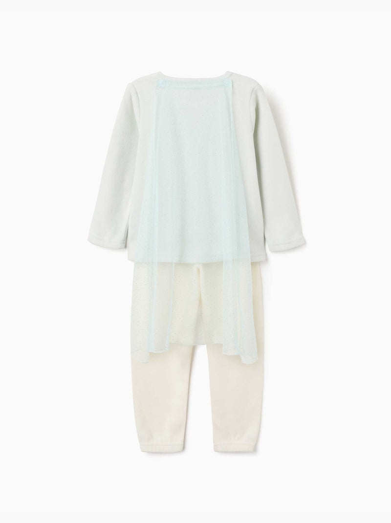 Pijama de felpa polar con elsa y capa Verde - Kiabi