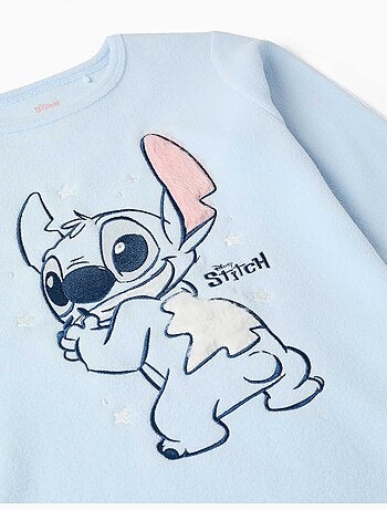 Pijama de felpa polar con stitch bordado