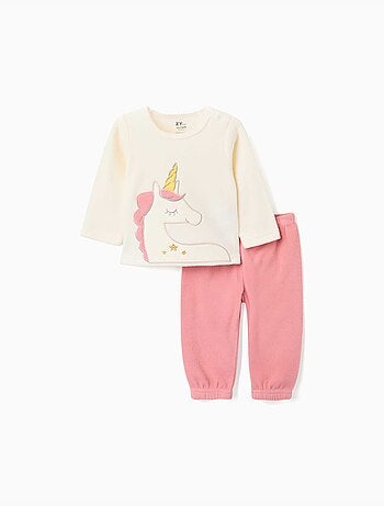 Pijama de felpa polar con unicornio