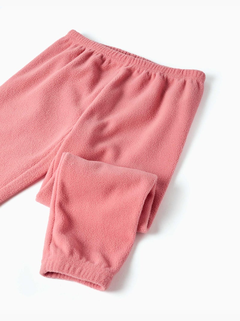 Pijama de felpa polar con unicornio bordado Blanco - Kiabi