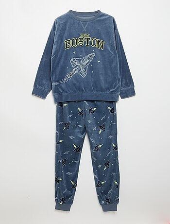 Pijama de forro polar de 2 piezas - sudadera + pantalón