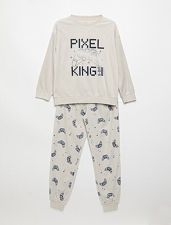 Pijama de forro polar de 2 piezas - sudadera + pantalón